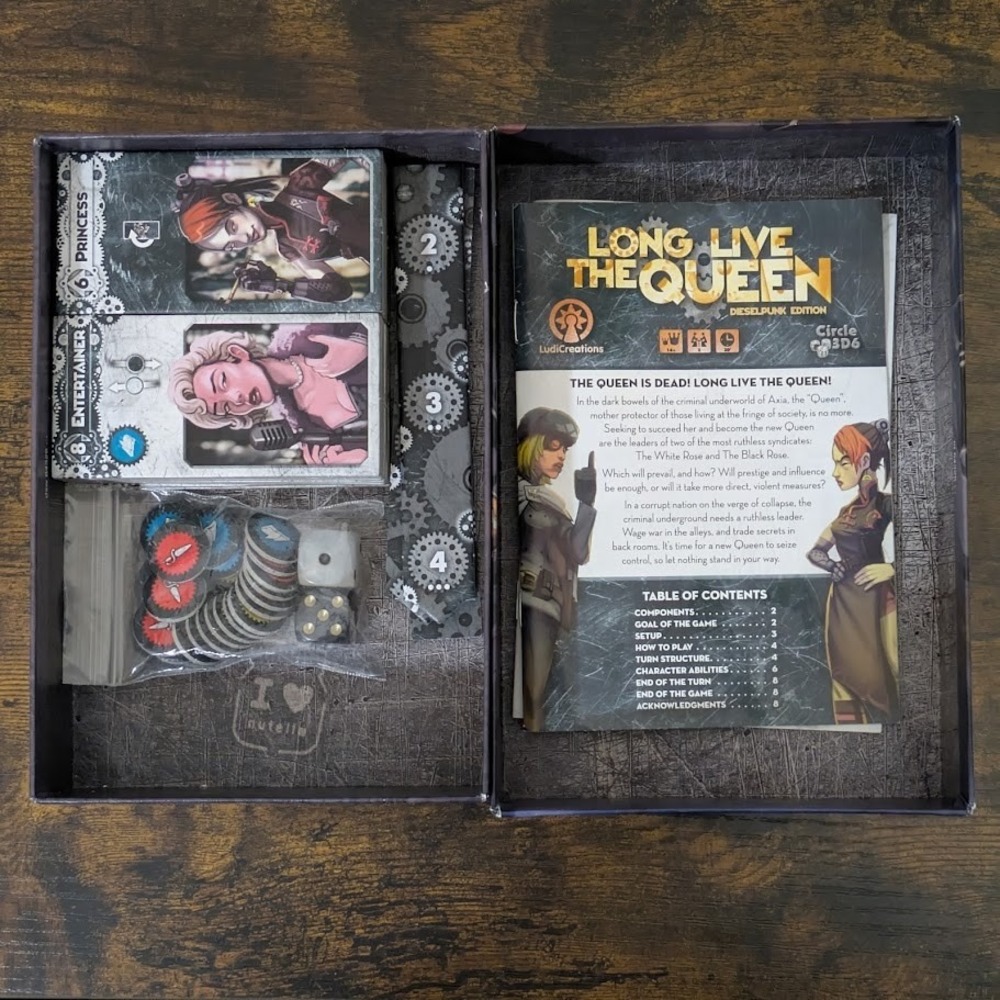 Long Live The Queen Dieselpunk Edition Board Game Circle 3D6 Ludicreations - Picture 3 of 8